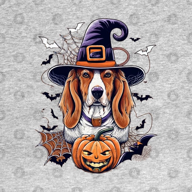 Basset Hound Pumpkin by BukovskyART